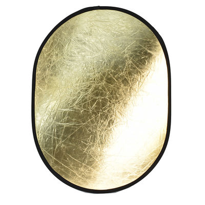 Reflector ligero plegable oval de oro portátil para el estudio el 120x90cm de la fotografía