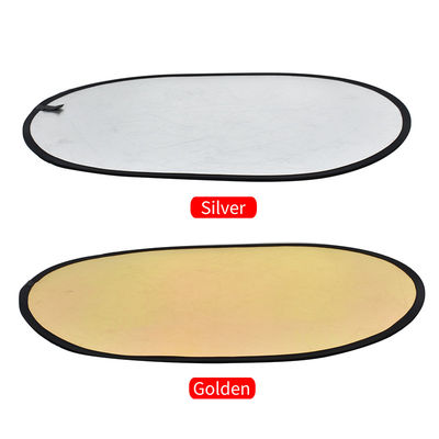 Reflector ligero plegable oval de oro portátil para el estudio el 120x90cm de la fotografía